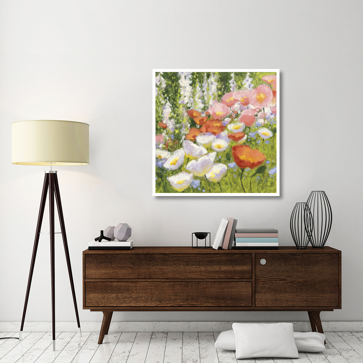 Garden Pastels II -Paper Art-42&quotx42"