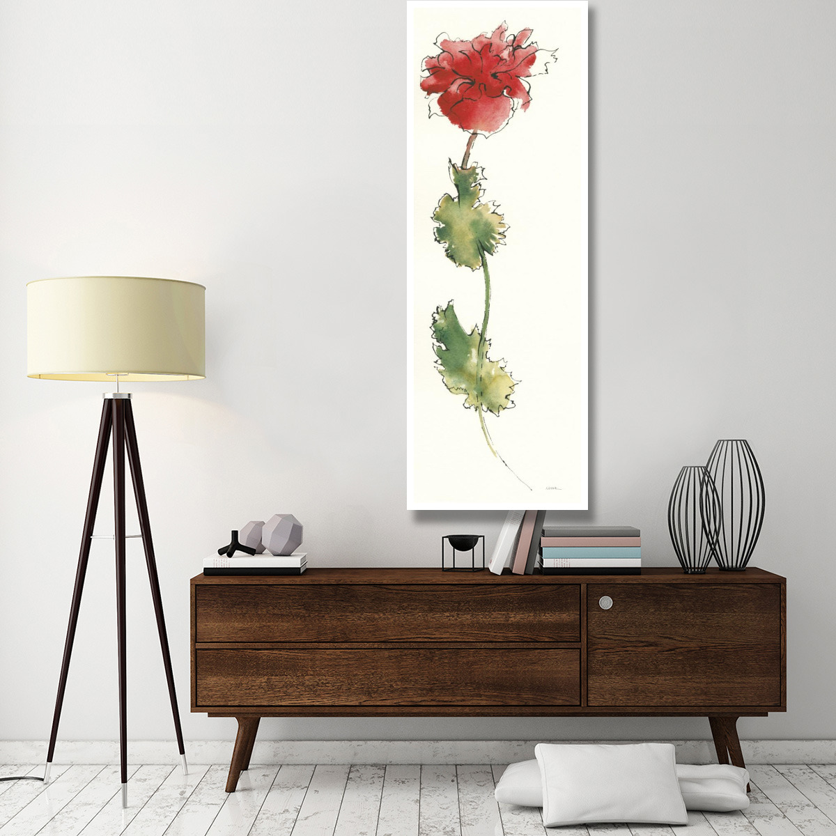 Peony Form Poppies I -Paper Art-26&quotx74"