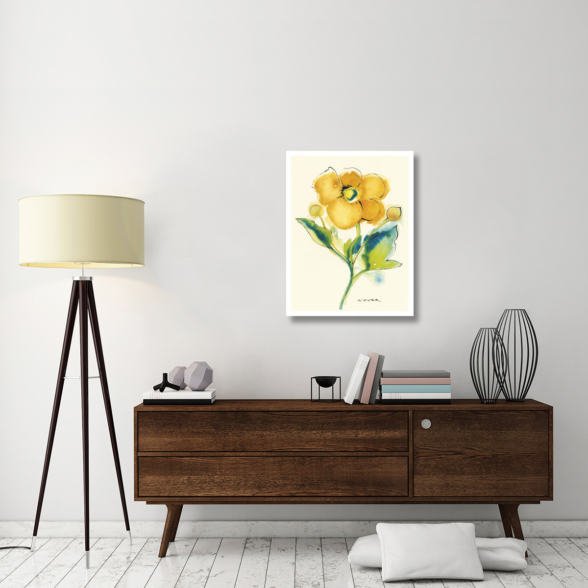 Flores Rojas V -Paper Art-26&quotx34"