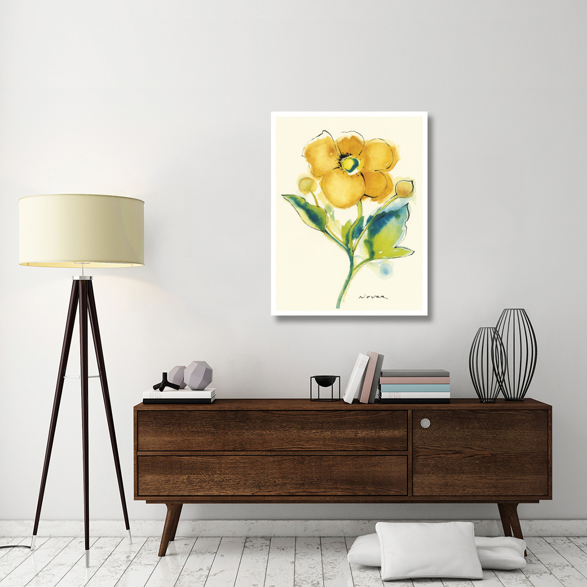 Flores Rojas V -Paper Art-32&quotx42"