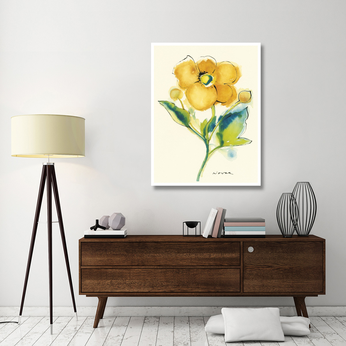 Flores Rojas V -Paper Art-38&quotx50"