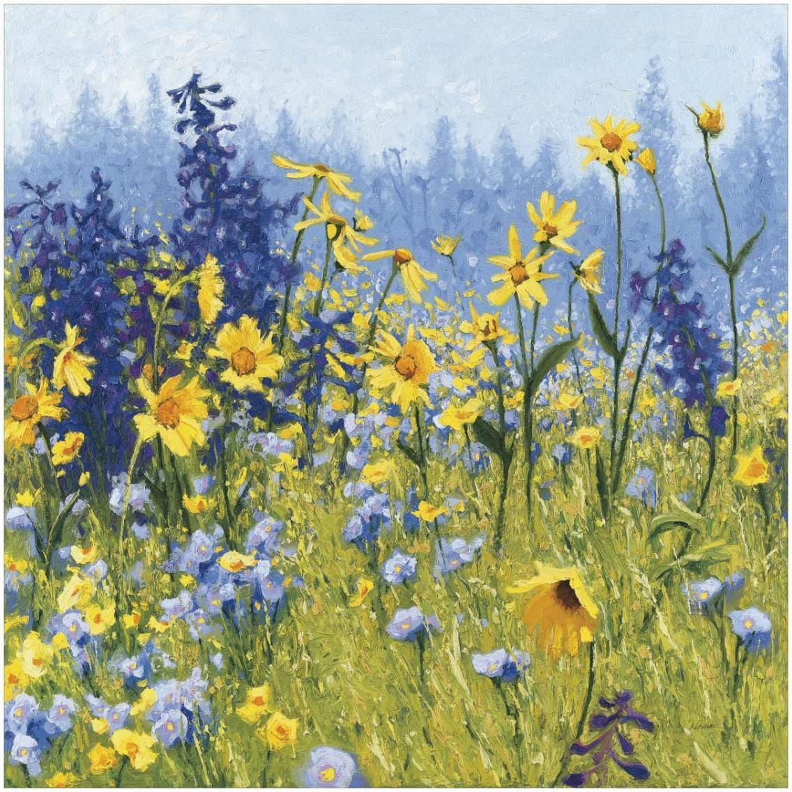 Joyful in July III -Paper Art-32&quotx32"