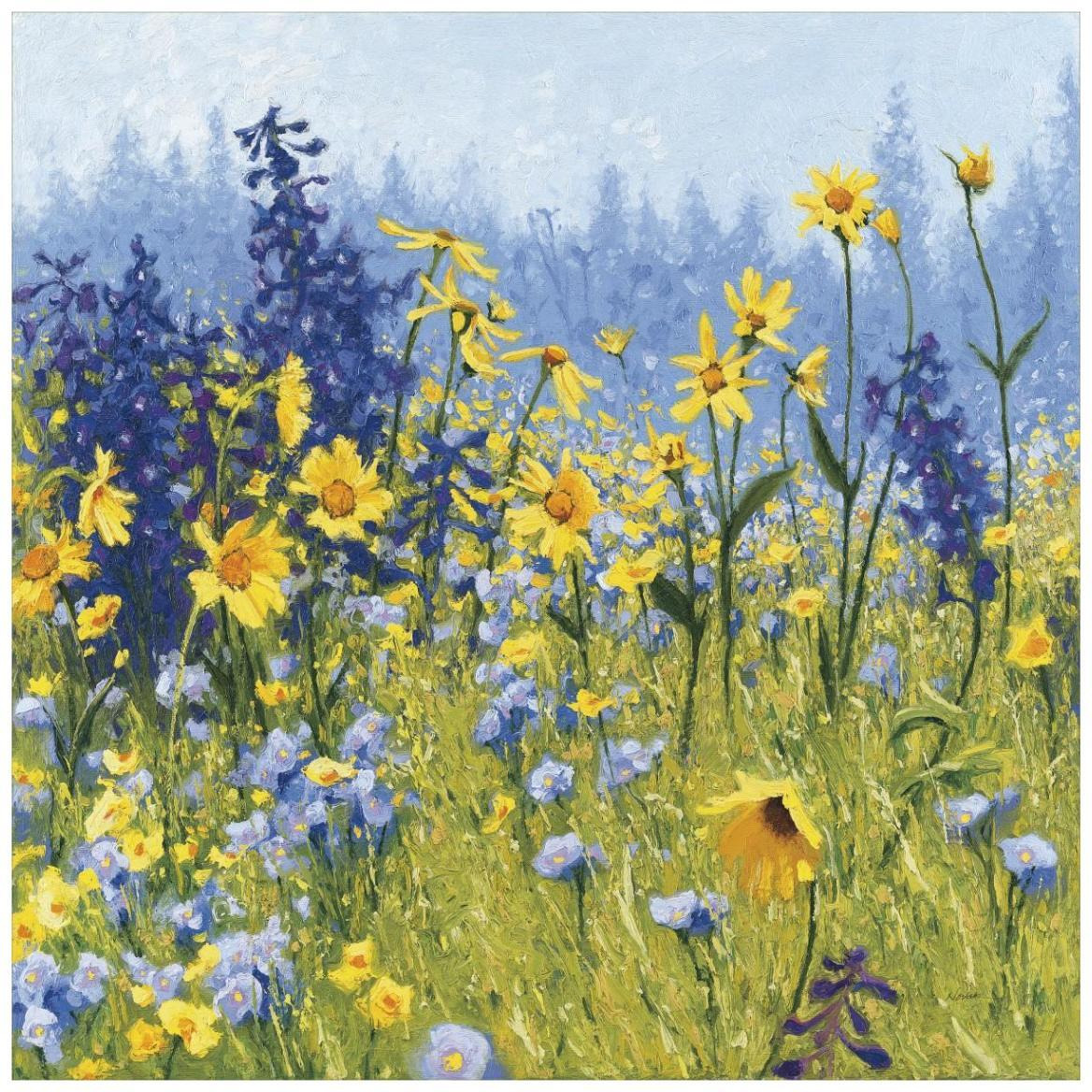 Joyful in July III -Paper Art-42&quotx42"