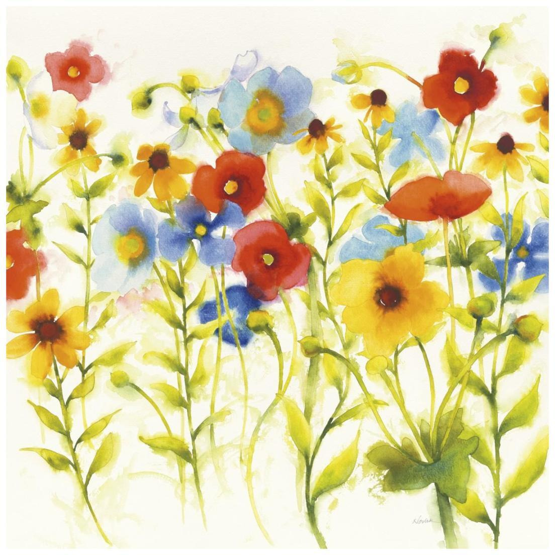 Americana Meadow I Crop -Paper Art-20&quotx20"