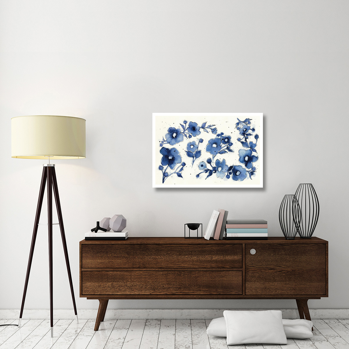 Independent Blooms Element V -Paper Art-38&quotx26"