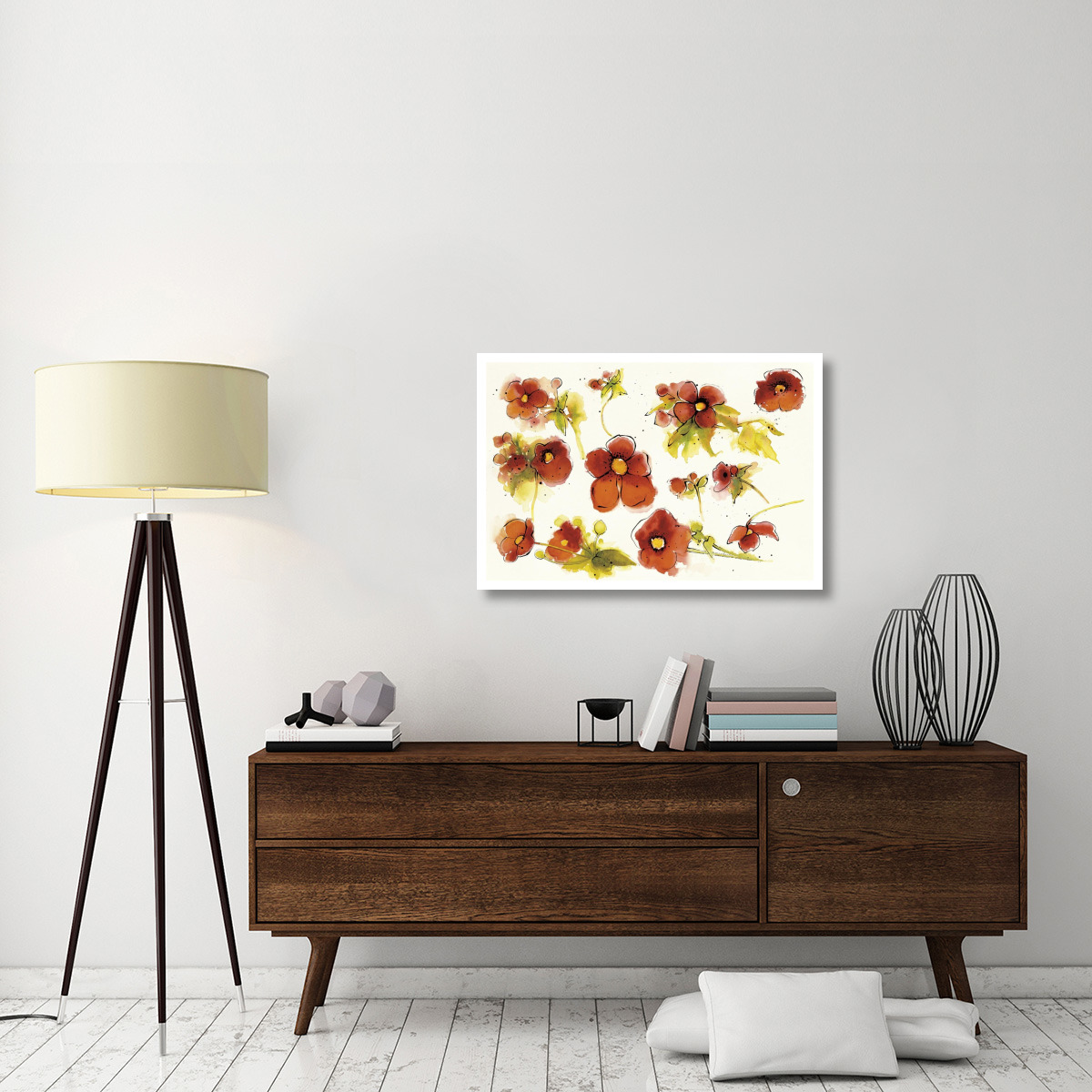Independent Blooms Element VI -Paper Art-38&quotx26"