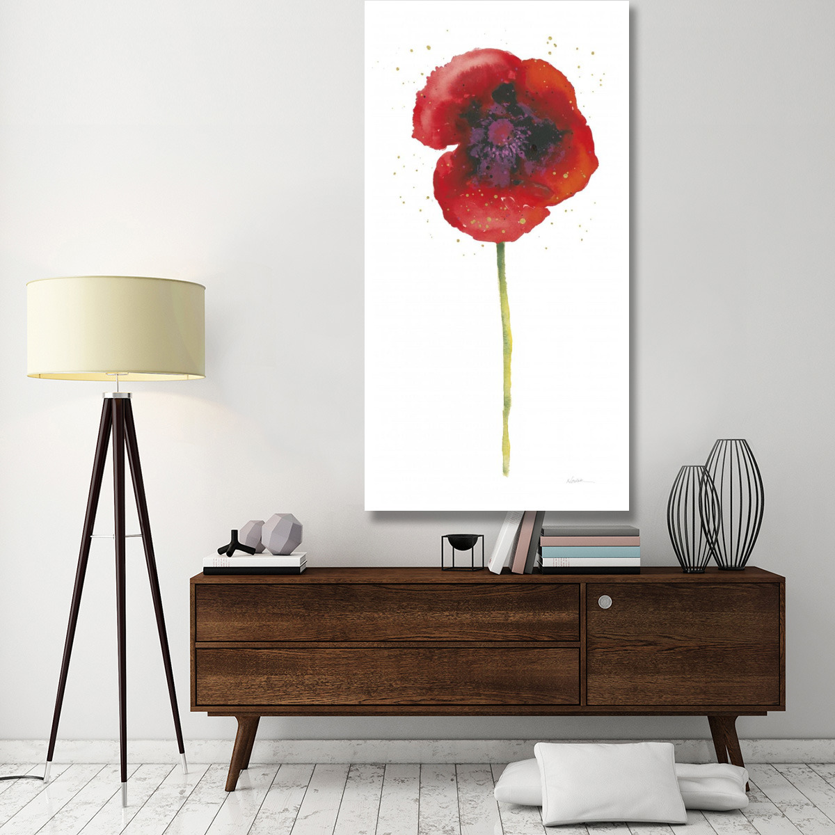 Splash I with Gold -Paper Art-38&quotx74"