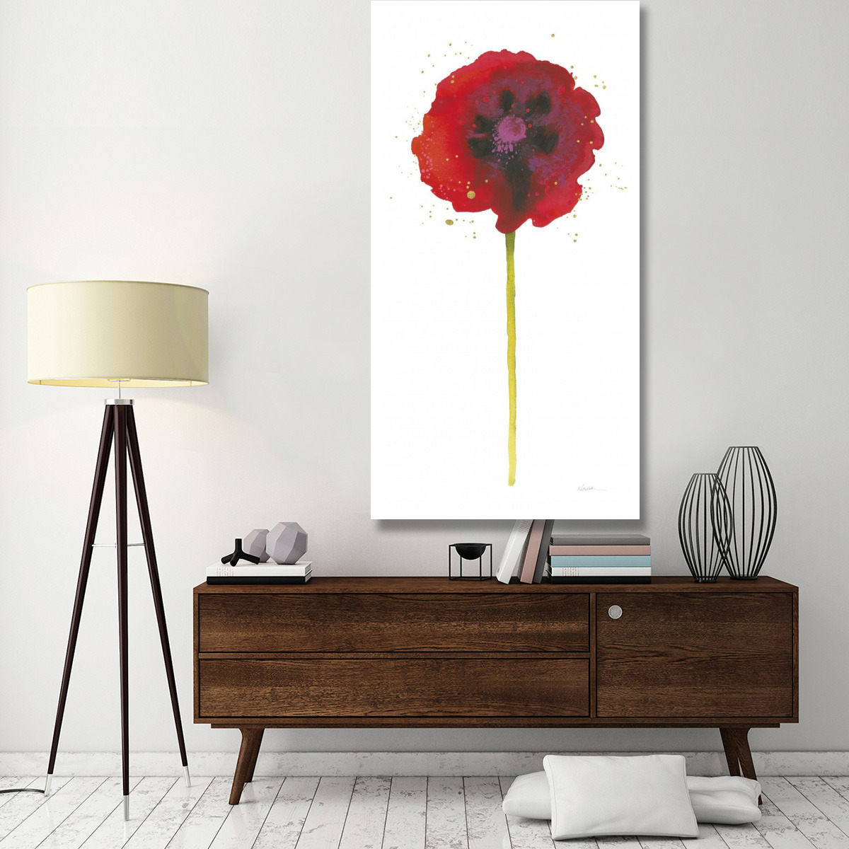 Splash II with Gold -Paper Art-38&quotx74"