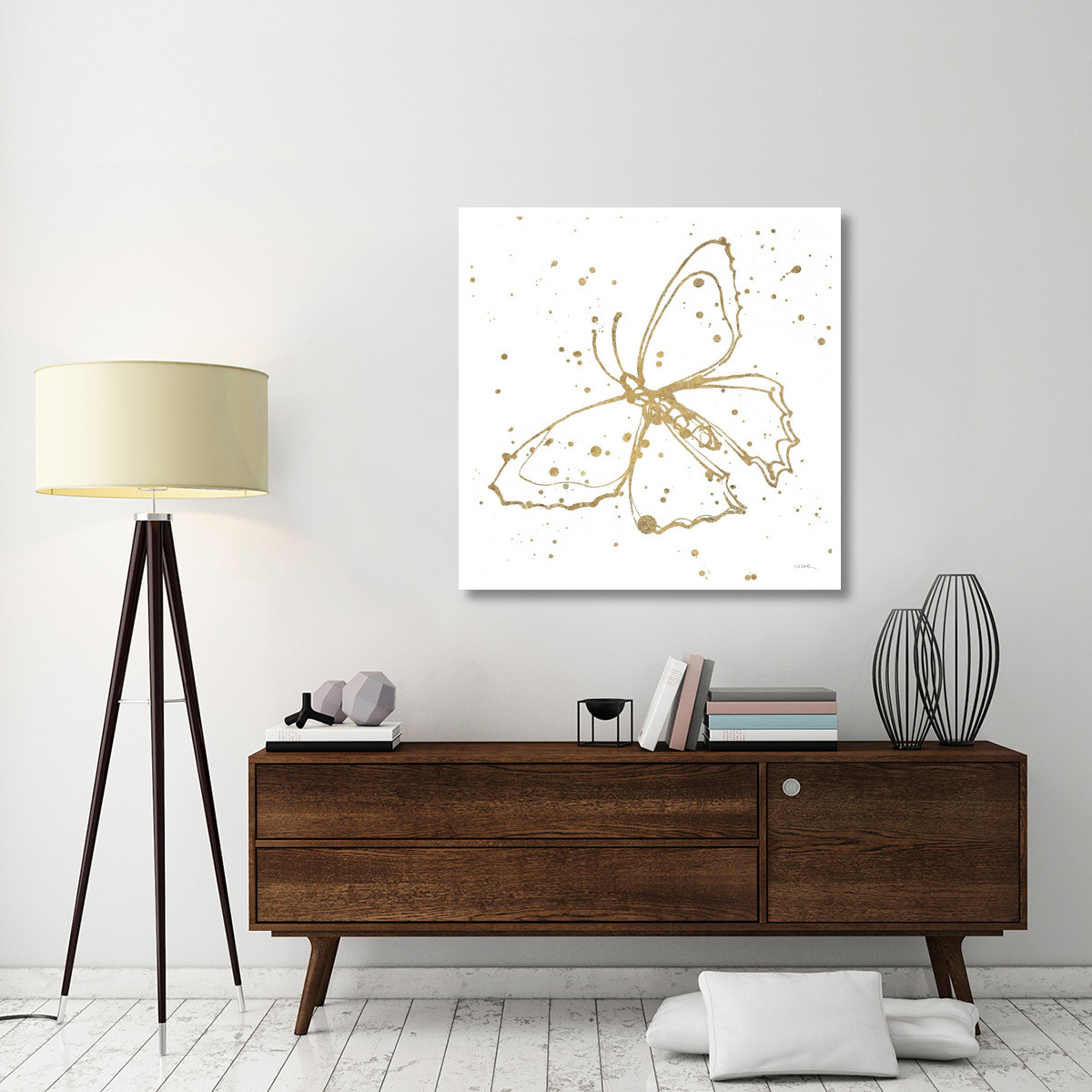 Golden Wings II -Paper Art-42&quotx42"