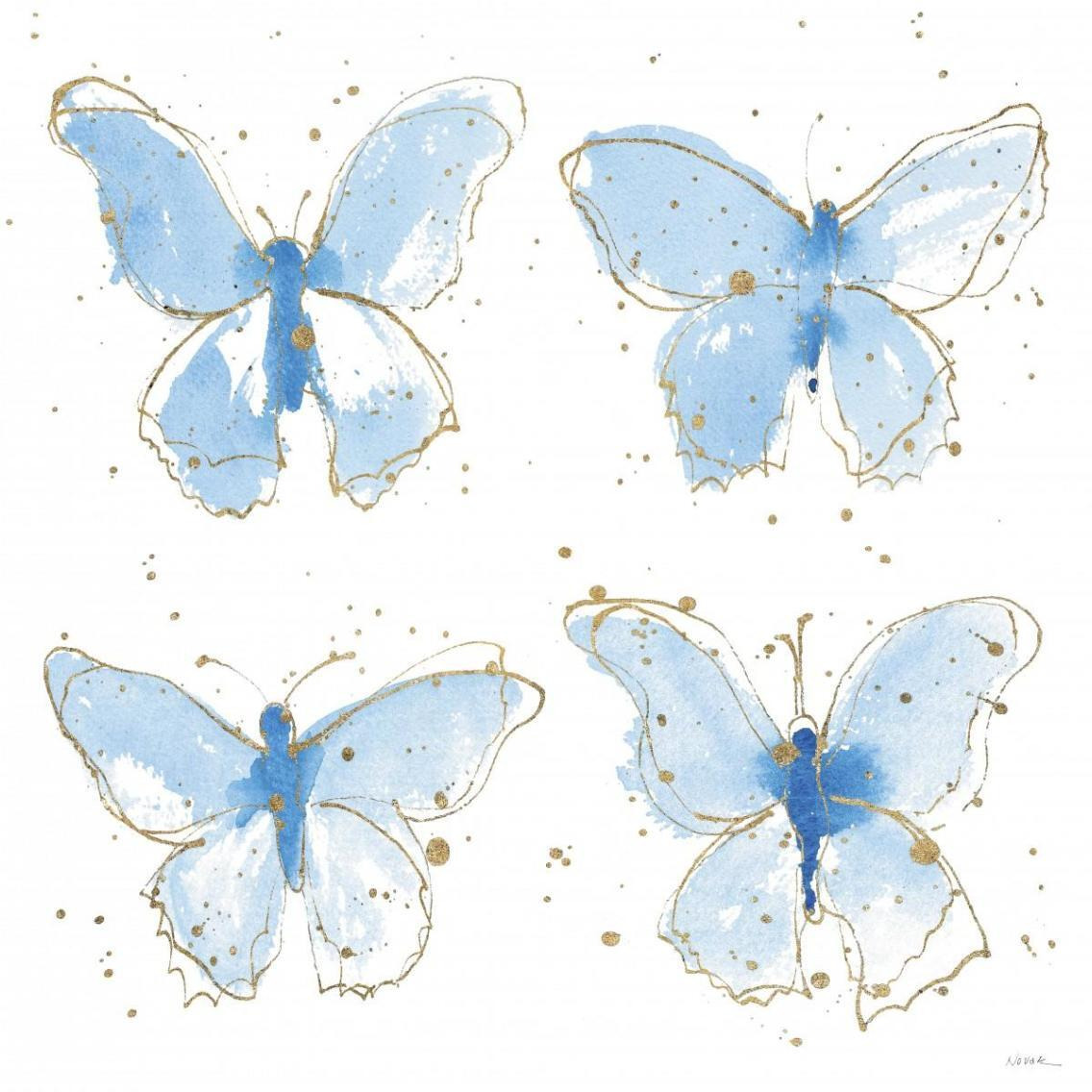 Gilded Butterflies -Paper Art-38&quotx38"