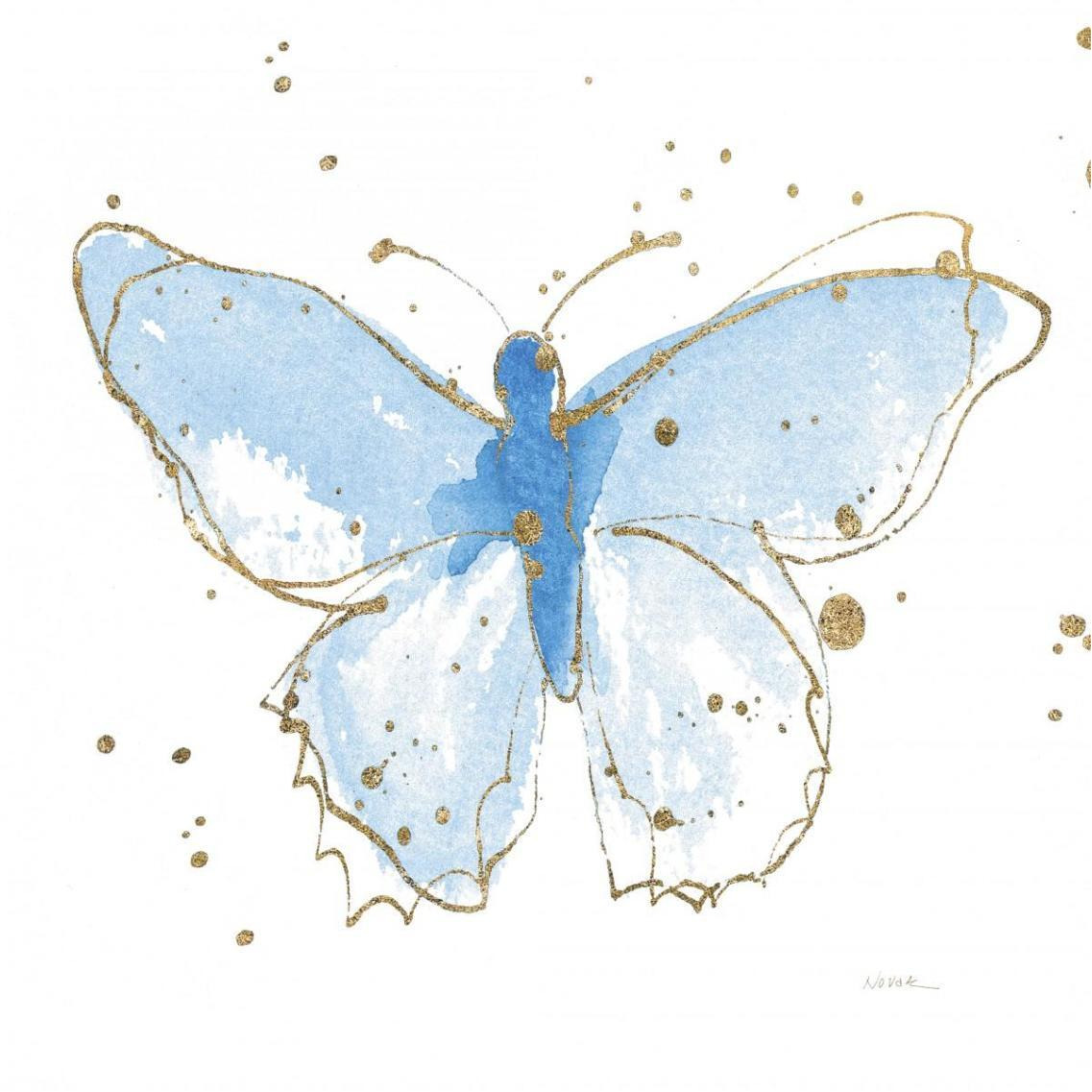 Gilded Butterflies IV -Paper Art-38&quotx38"