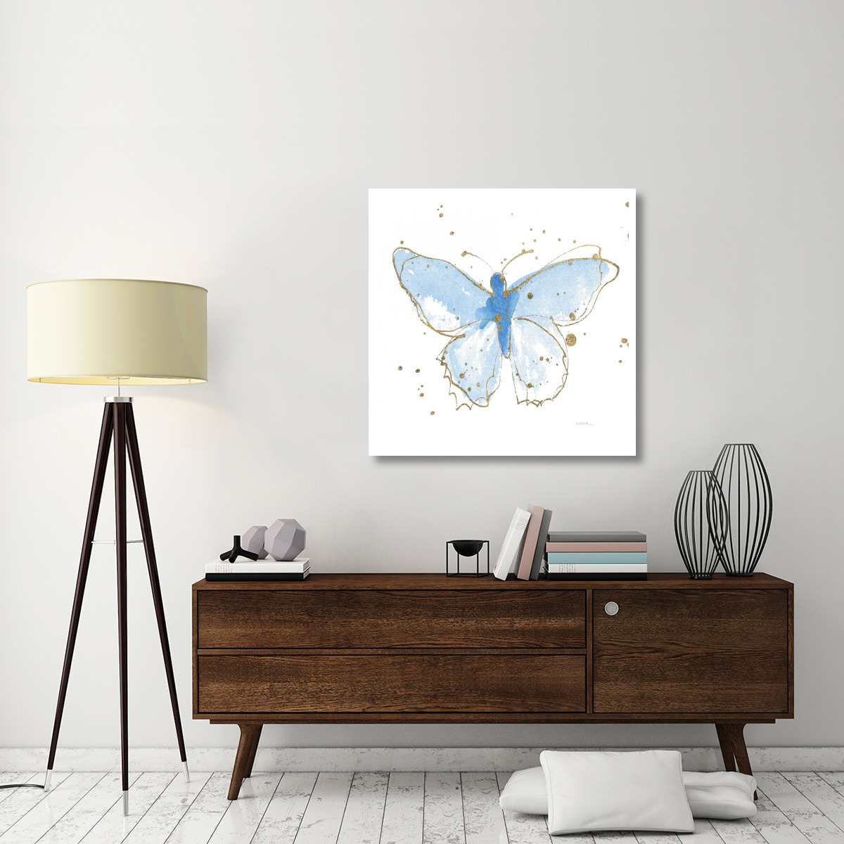 Gilded Butterflies IV -Paper Art-38&quotx38"