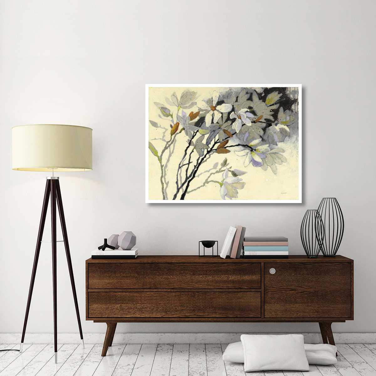 Magnolias -Paper Art-50&quotx38"