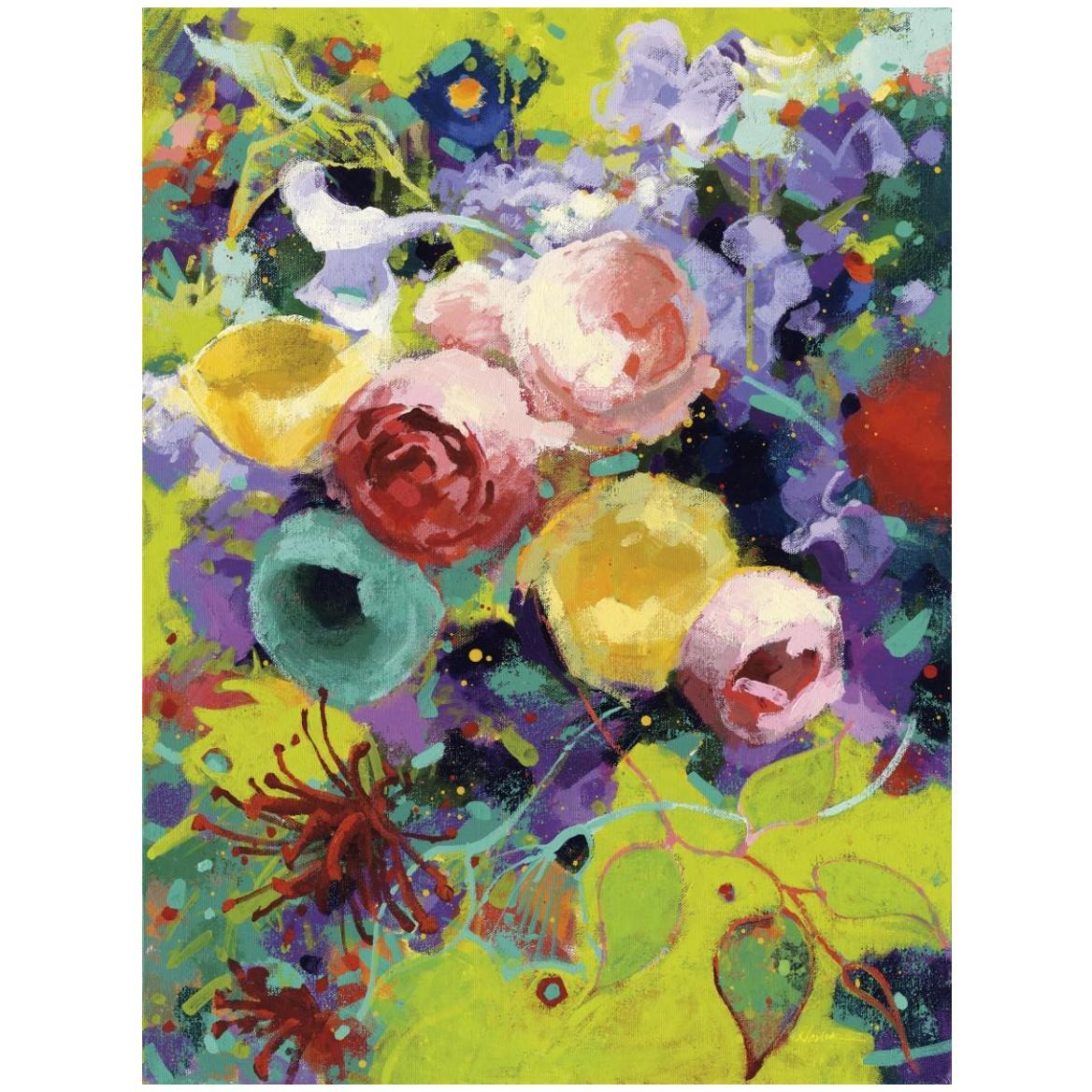 Des Roses -Paper Art-38&quotx50"