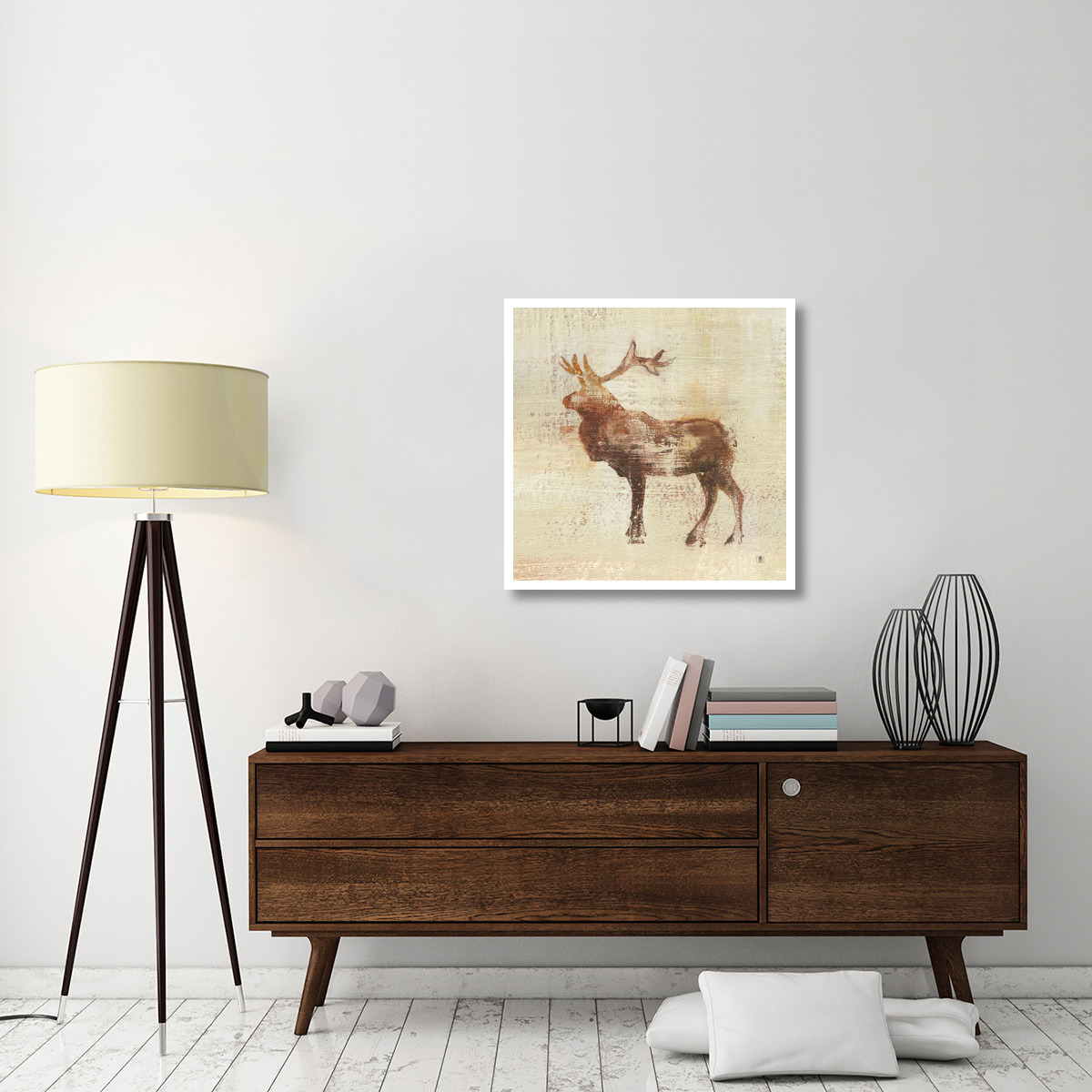 Elk Study -Paper Art-32&quotx32"