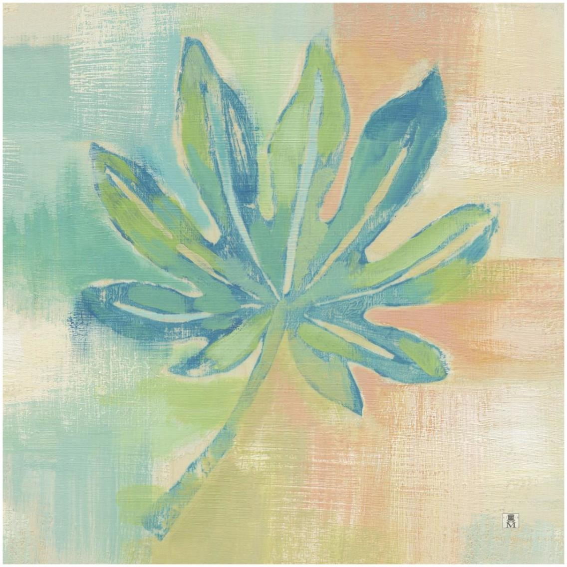 Beach Cove Leaves IV -Paper Art-32&quotx32"
