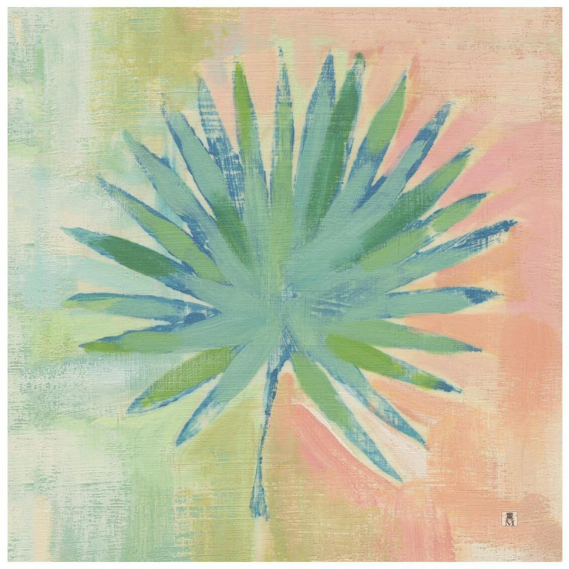Beach Cove Leaves II -Paper Art-26&quotx26"