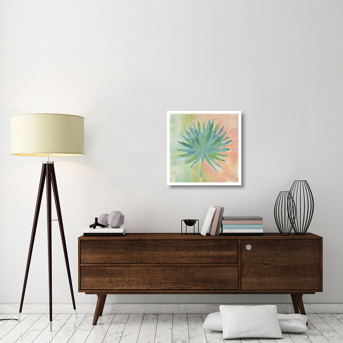 Beach Cove Leaves II -Paper Art-26&quotx26"