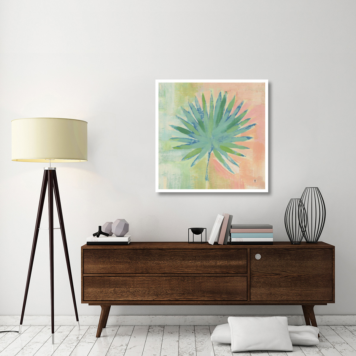 Beach Cove Leaves II -Paper Art-38&quotx38"
