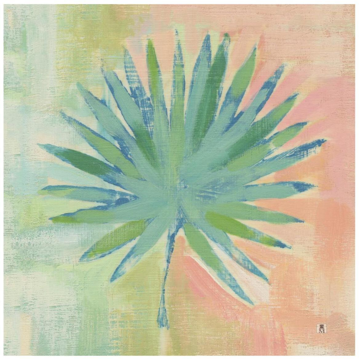 Beach Cove Leaves II -Paper Art-42&quotx42"
