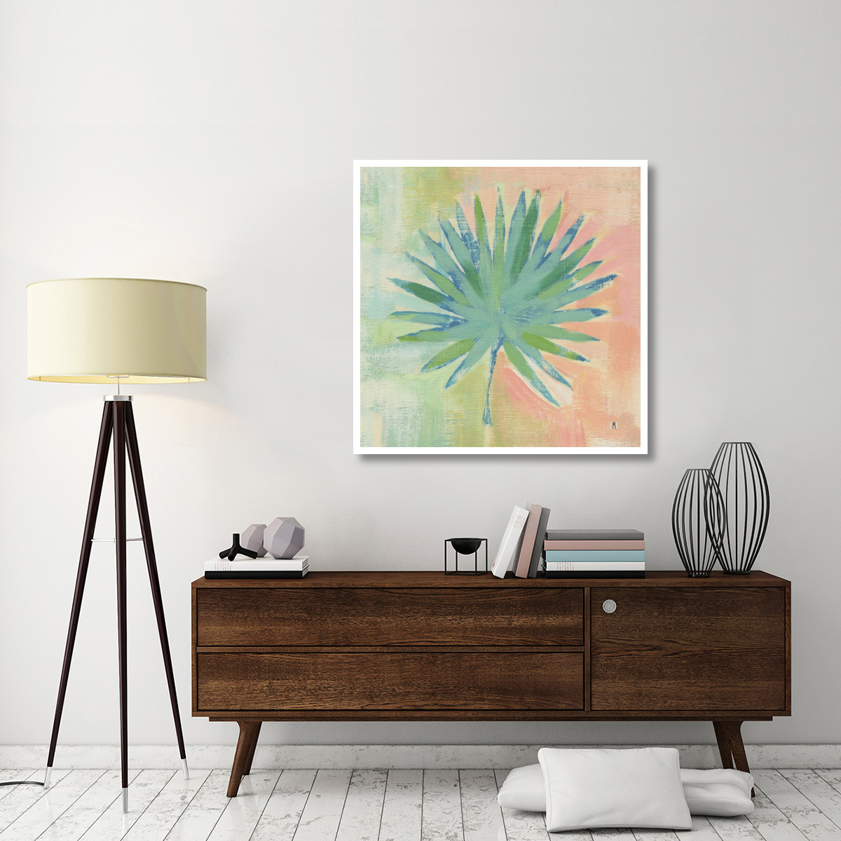 Beach Cove Leaves II -Paper Art-42&quotx42"