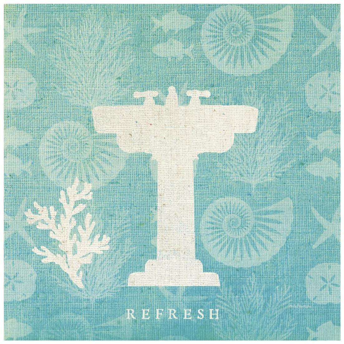 Pacific Bath III -Paper Art-20&quotx20"