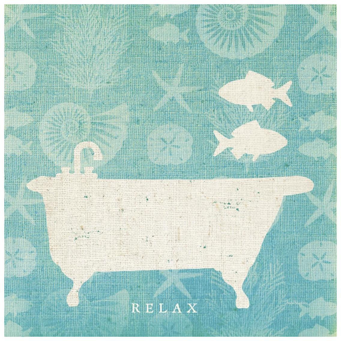 Pacific Bath I -Paper Art-26&quotx26"