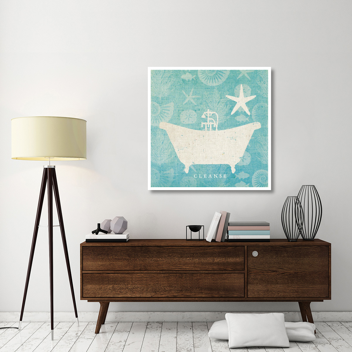 Pacific Bath IV -Paper Art-42&quotx42"