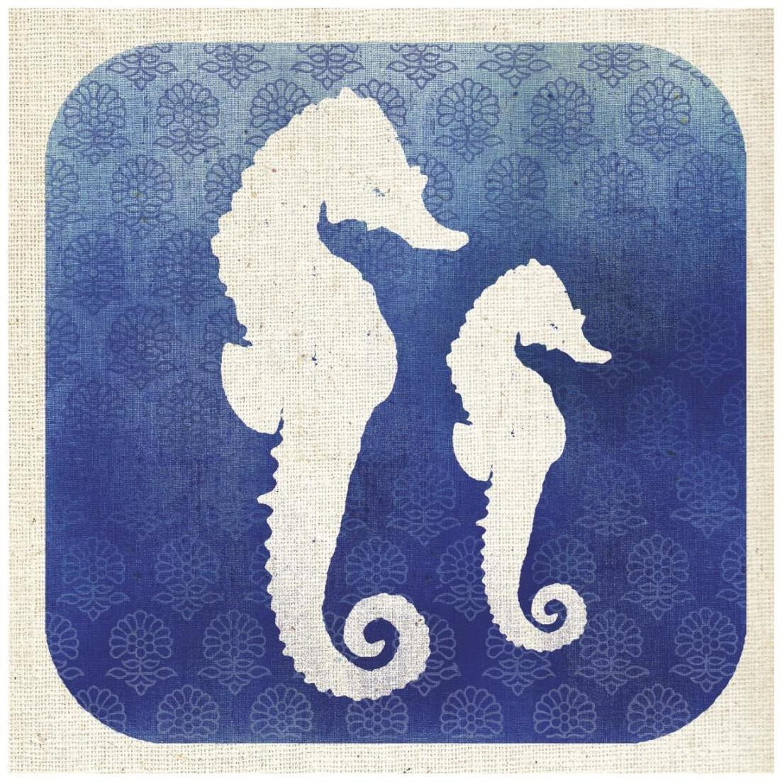 Watermark Seahorse -Paper Art-20&quotx20"