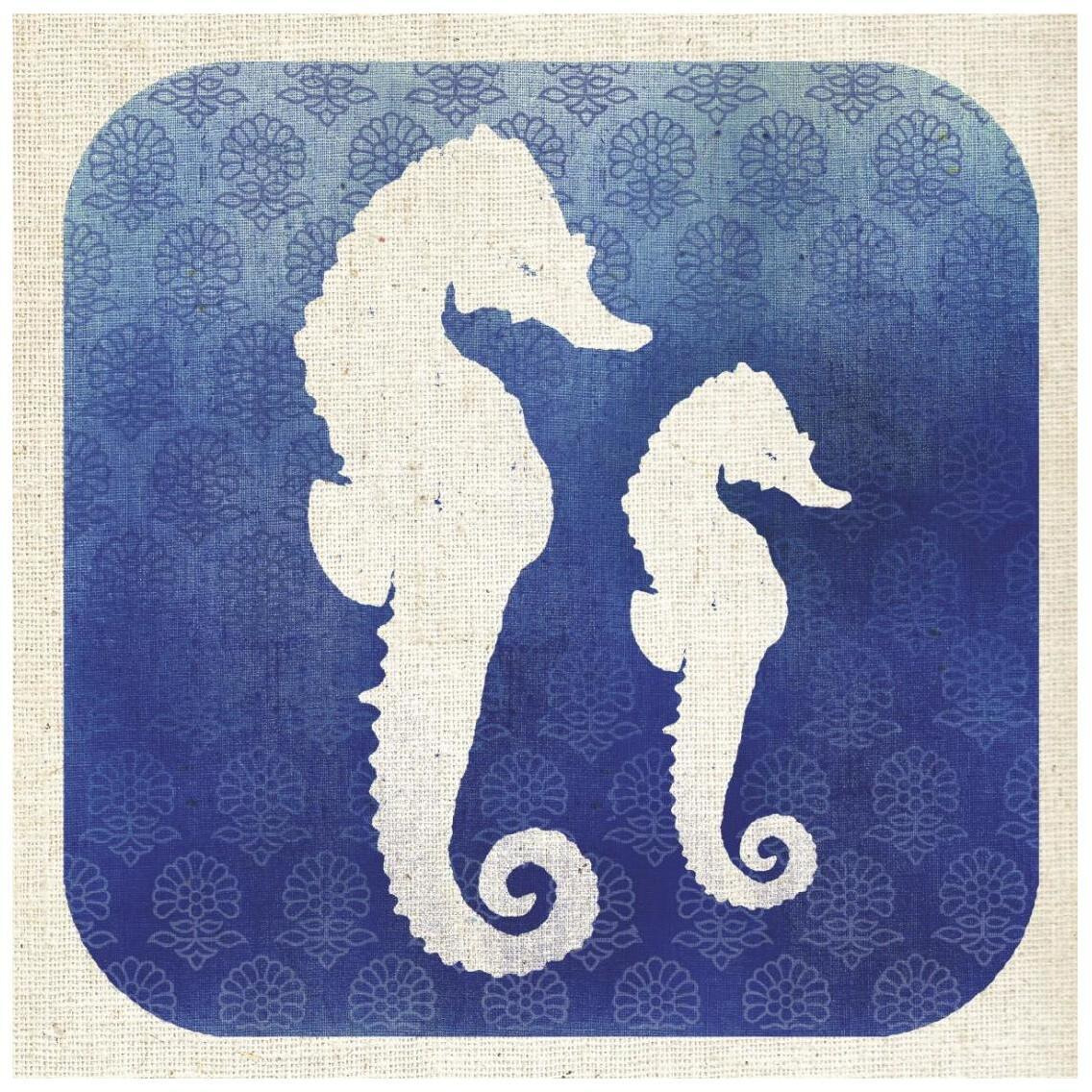 Watermark Seahorse -Paper Art-26&quotx26"