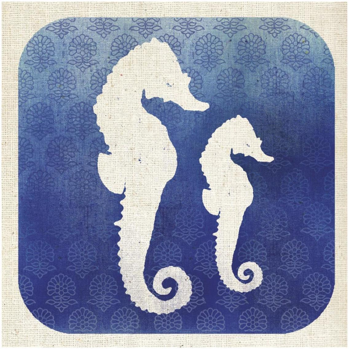 Watermark Seahorse -Paper Art-32&quotx32"