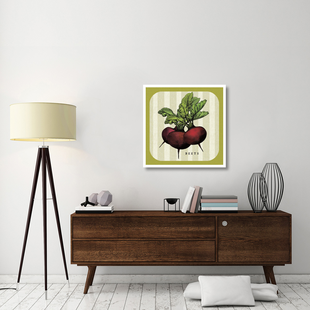 Linen Vegetable I -Paper Art-32&quotx32"
