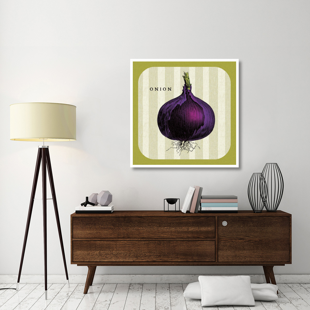 Linen Vegetable III -Paper Art-42&quotx42"