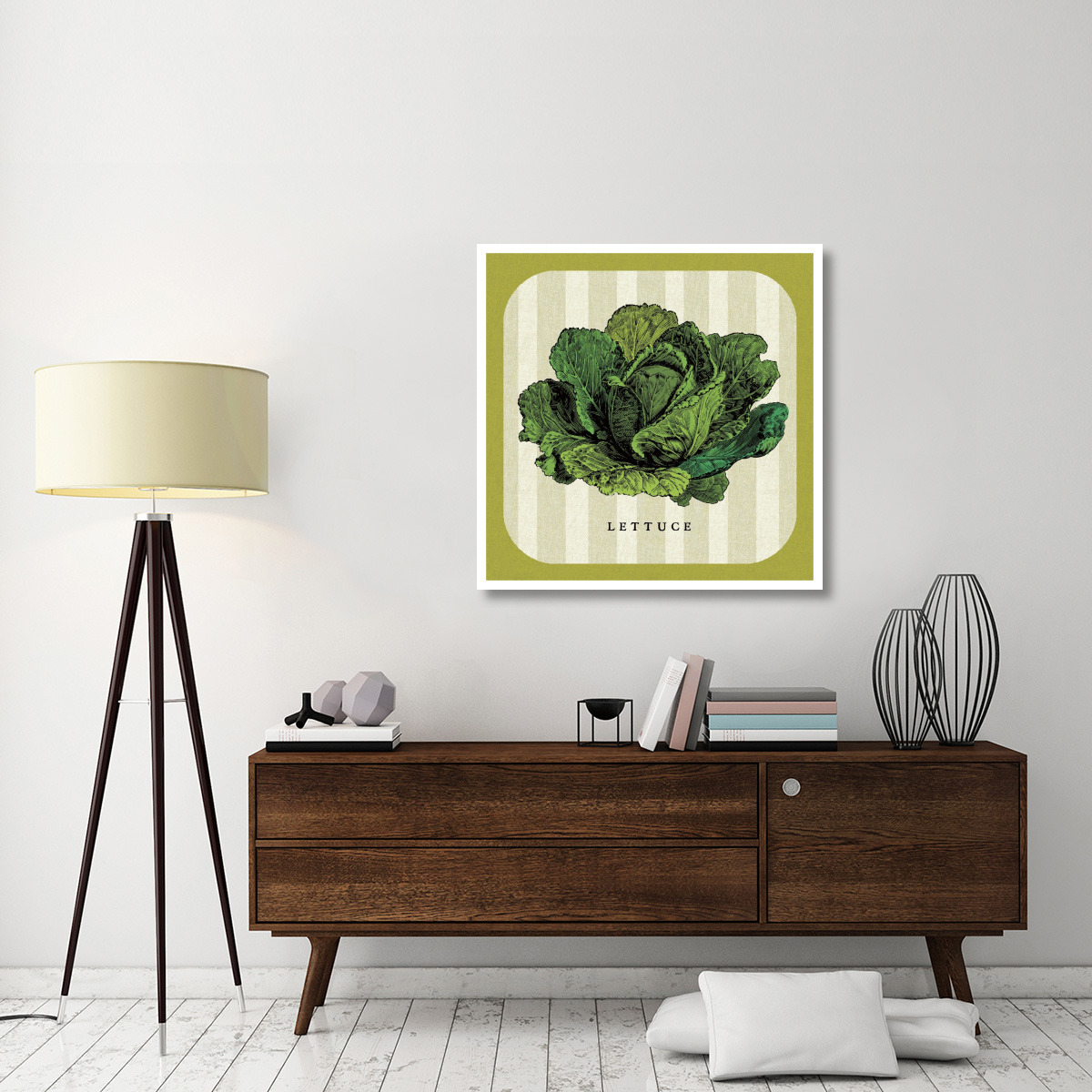 Linen Vegetable II -Paper Art-38&quotx38"