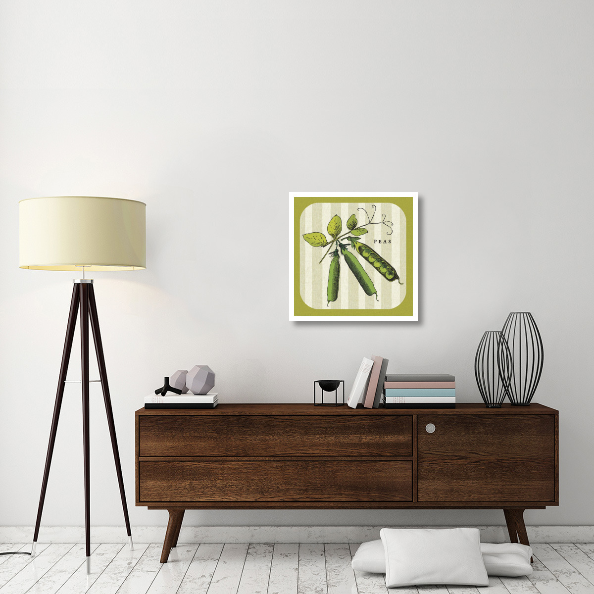 Linen Vegetable IV -Paper Art-26&quotx26"
