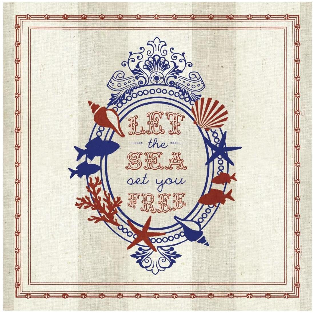 Nautical Wisdom III -Paper Art-20&quotx20"