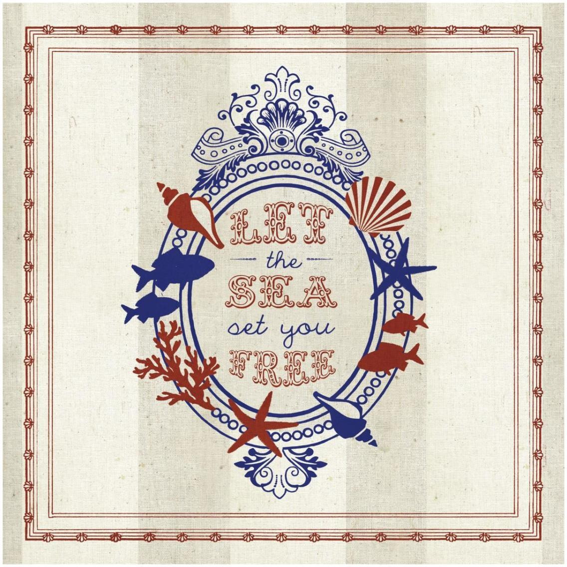 Nautical Wisdom III -Paper Art-32&quotx32"