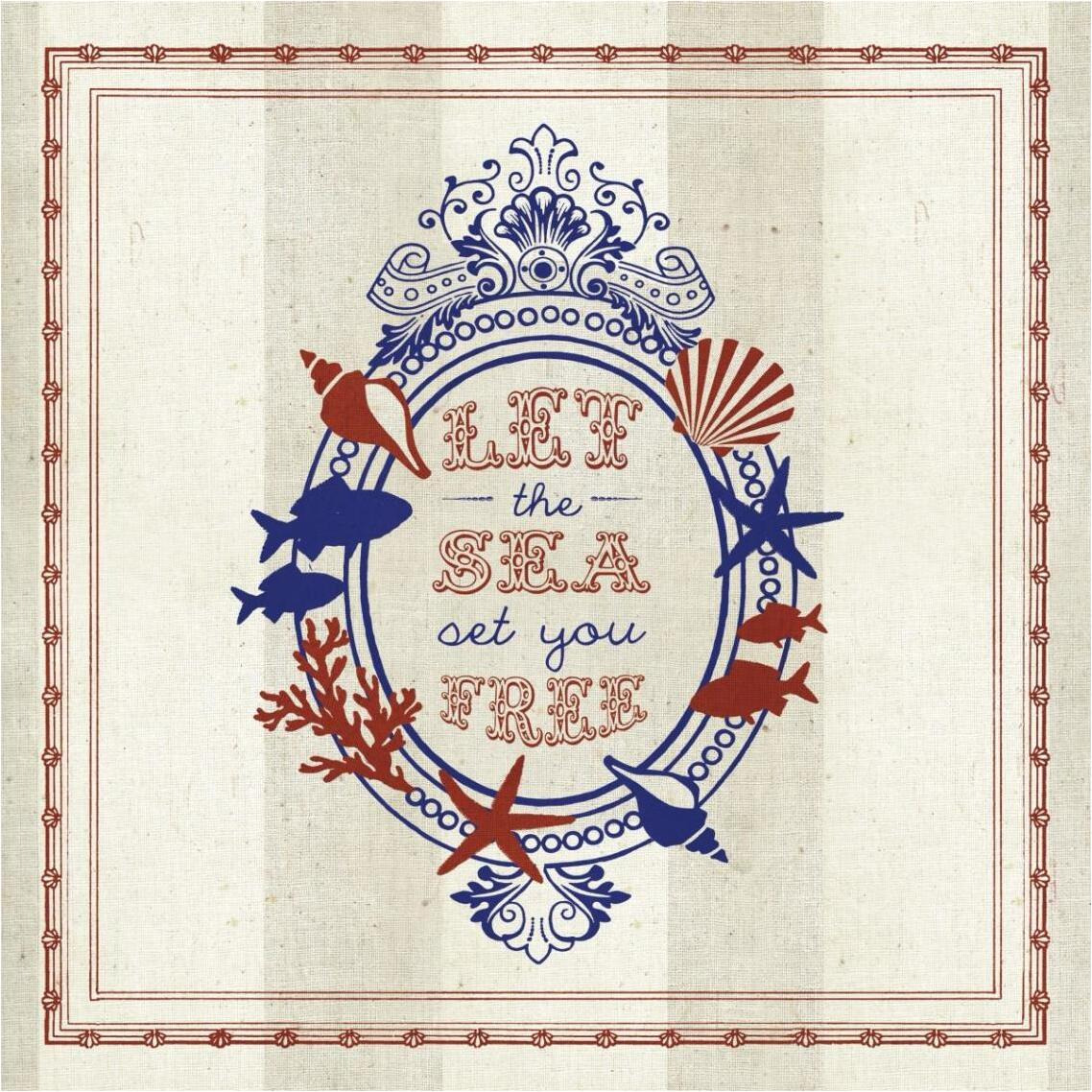 Nautical Wisdom III -Paper Art-38&quotx38"