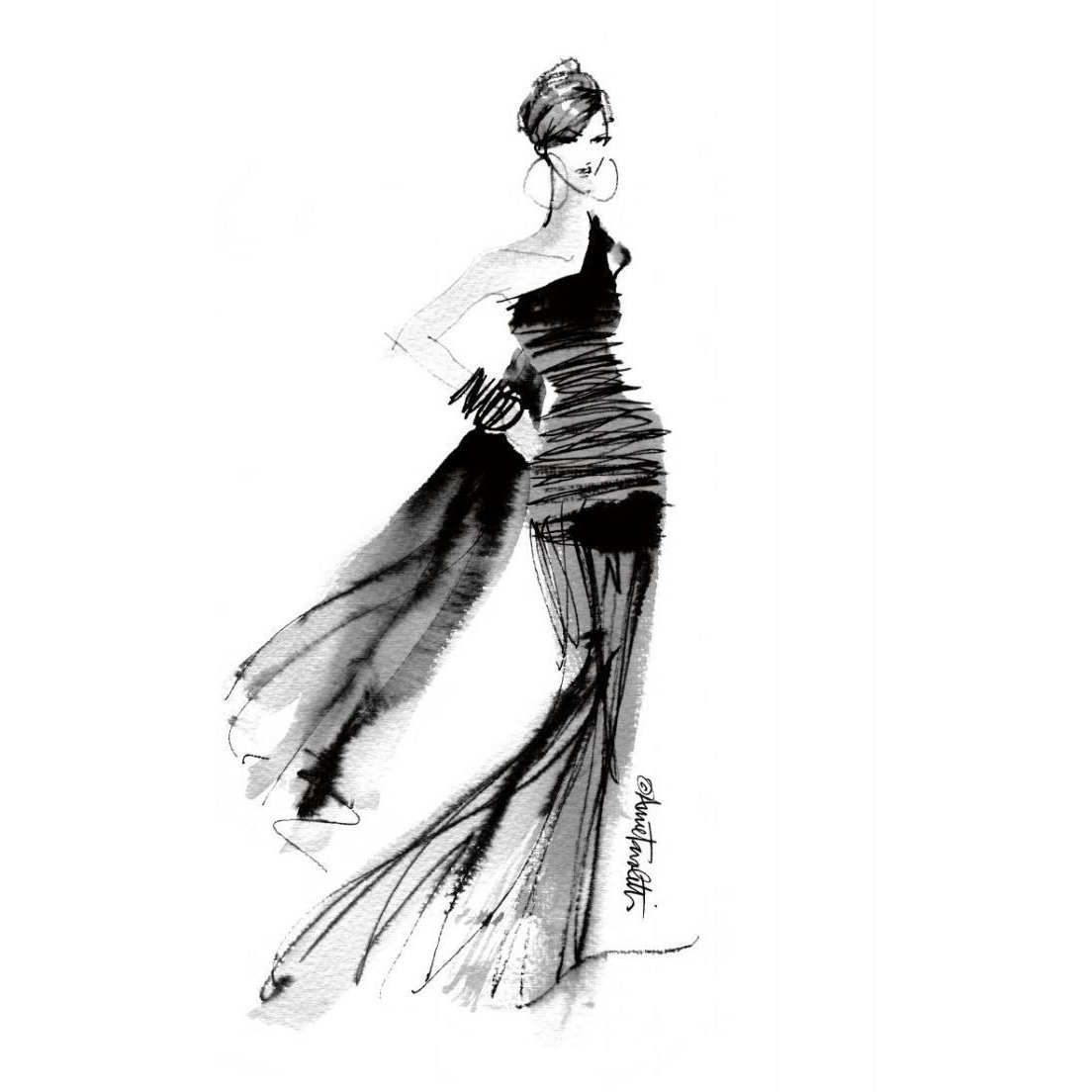 Modern Fashion IV -Paper Art-24&quotx30"