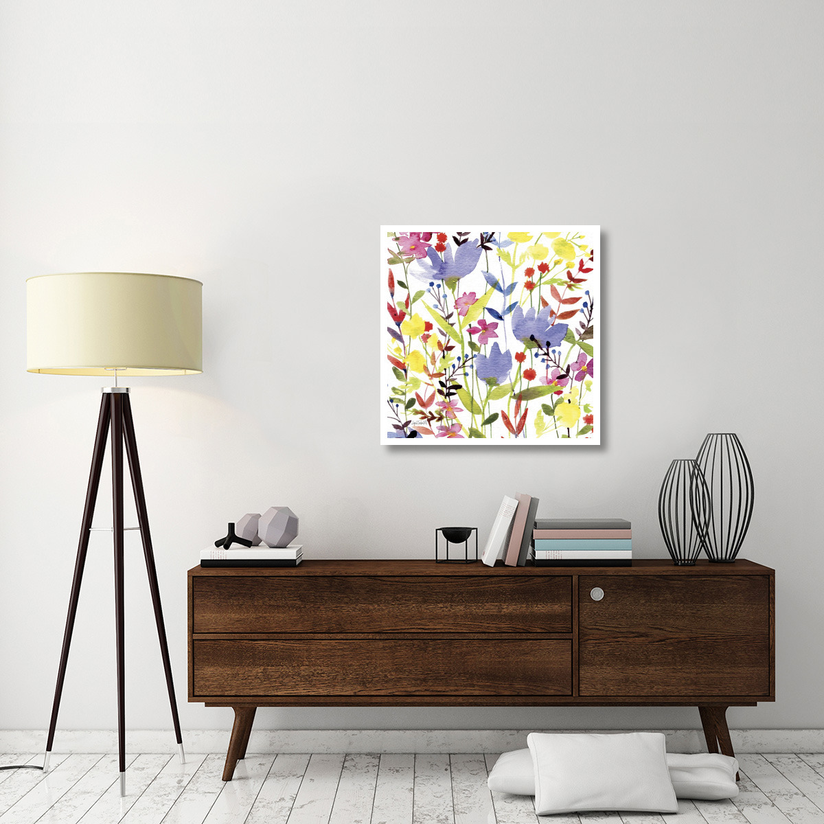 Annes Flowers Crop I -Paper Art-32&quotx32"