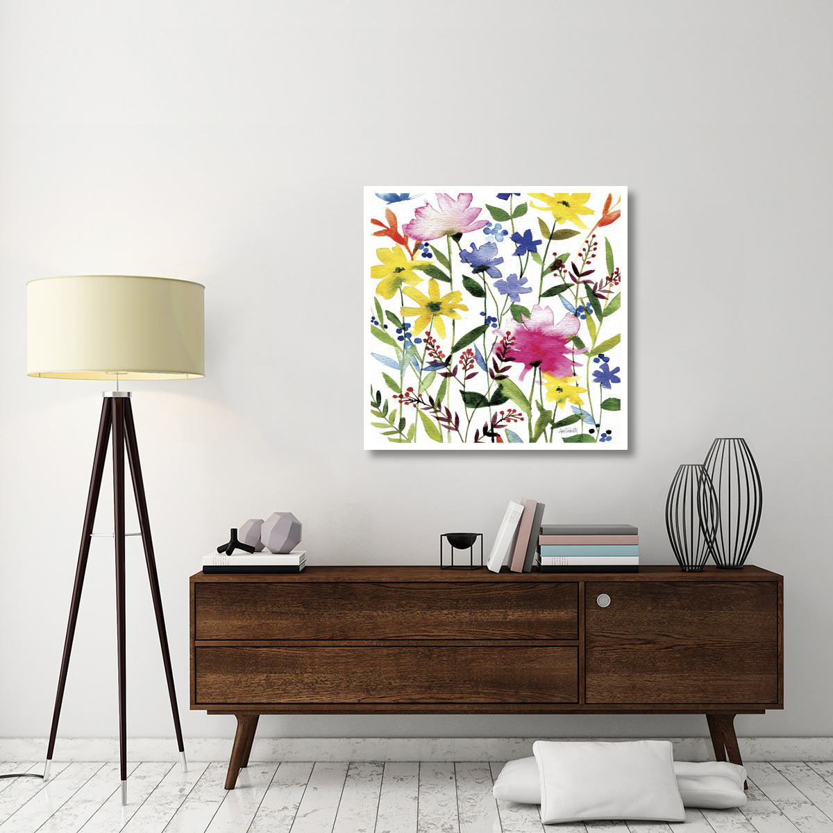 Annes Flowers Crop II -Paper Art-38&quotx38"