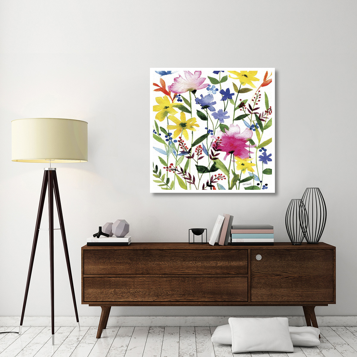 Annes Flowers Crop II -Paper Art-42&quotx42"