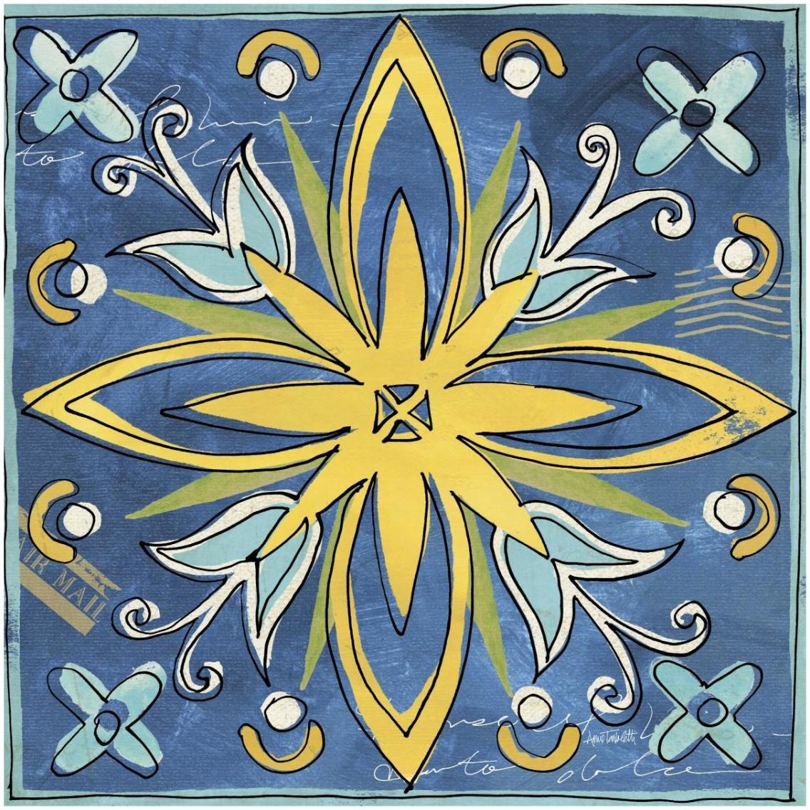 Tuscan Sun Tile I Color -Paper Art-32&quotx32"