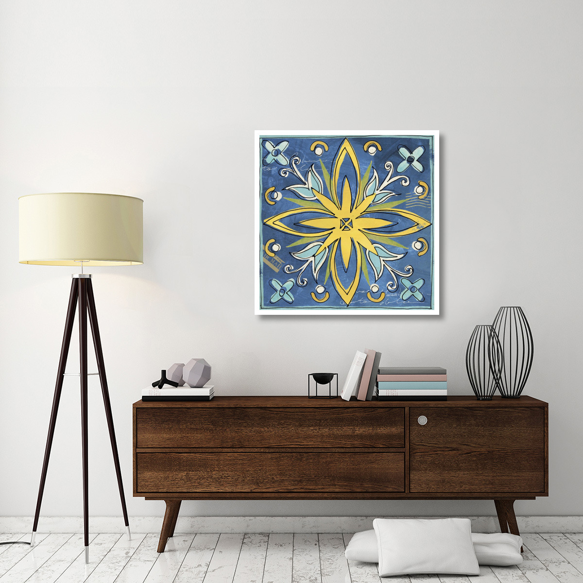 Tuscan Sun Tile I Color -Paper Art-38&quotx38"