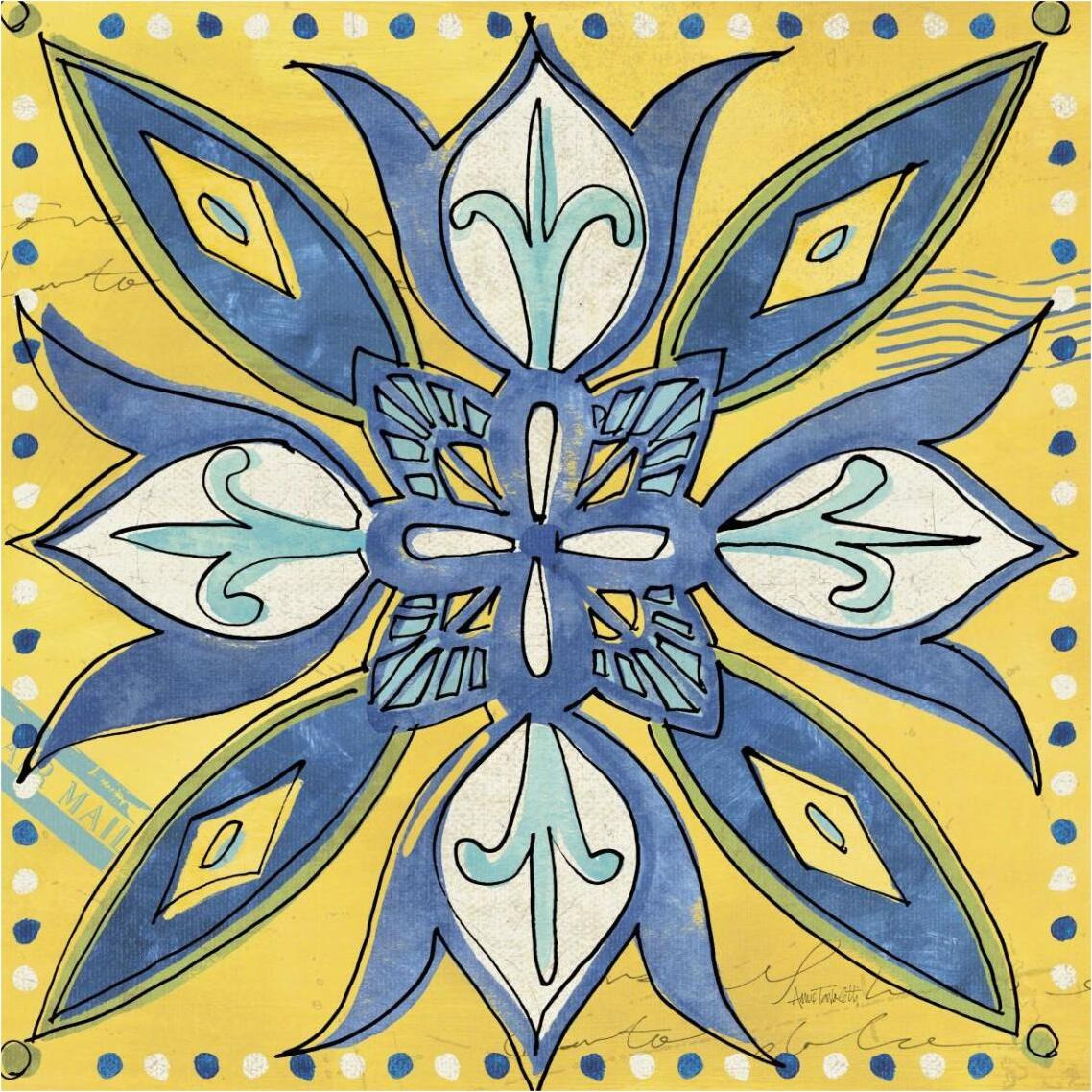 Tuscan Sun Tile II Color -Paper Art-38&quotx38"