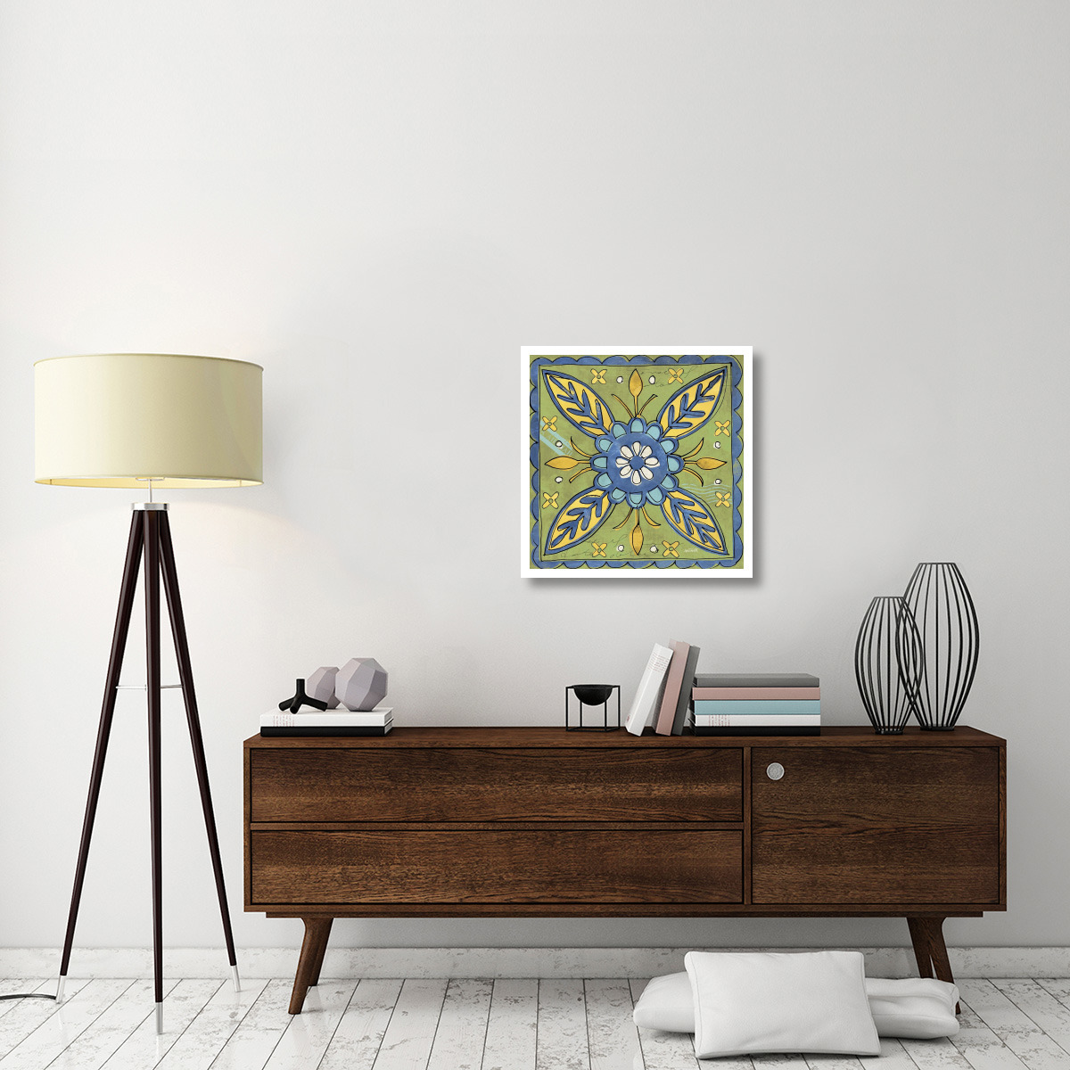 Tuscan Sun Tile III Color -Paper Art-26&quotx26"