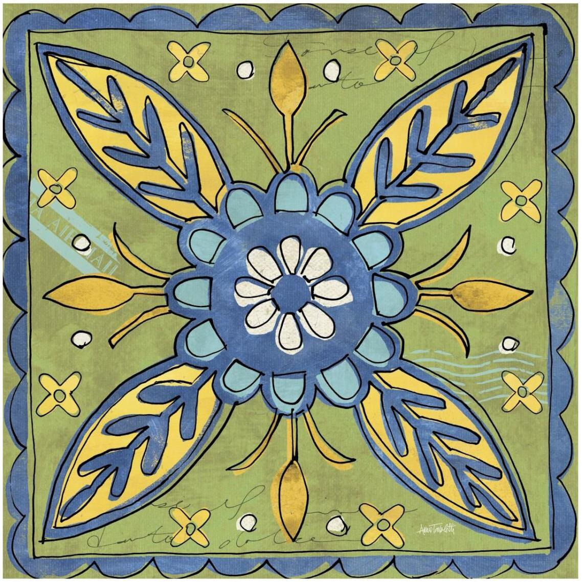 Tuscan Sun Tile III Color -Paper Art-32&quotx32"