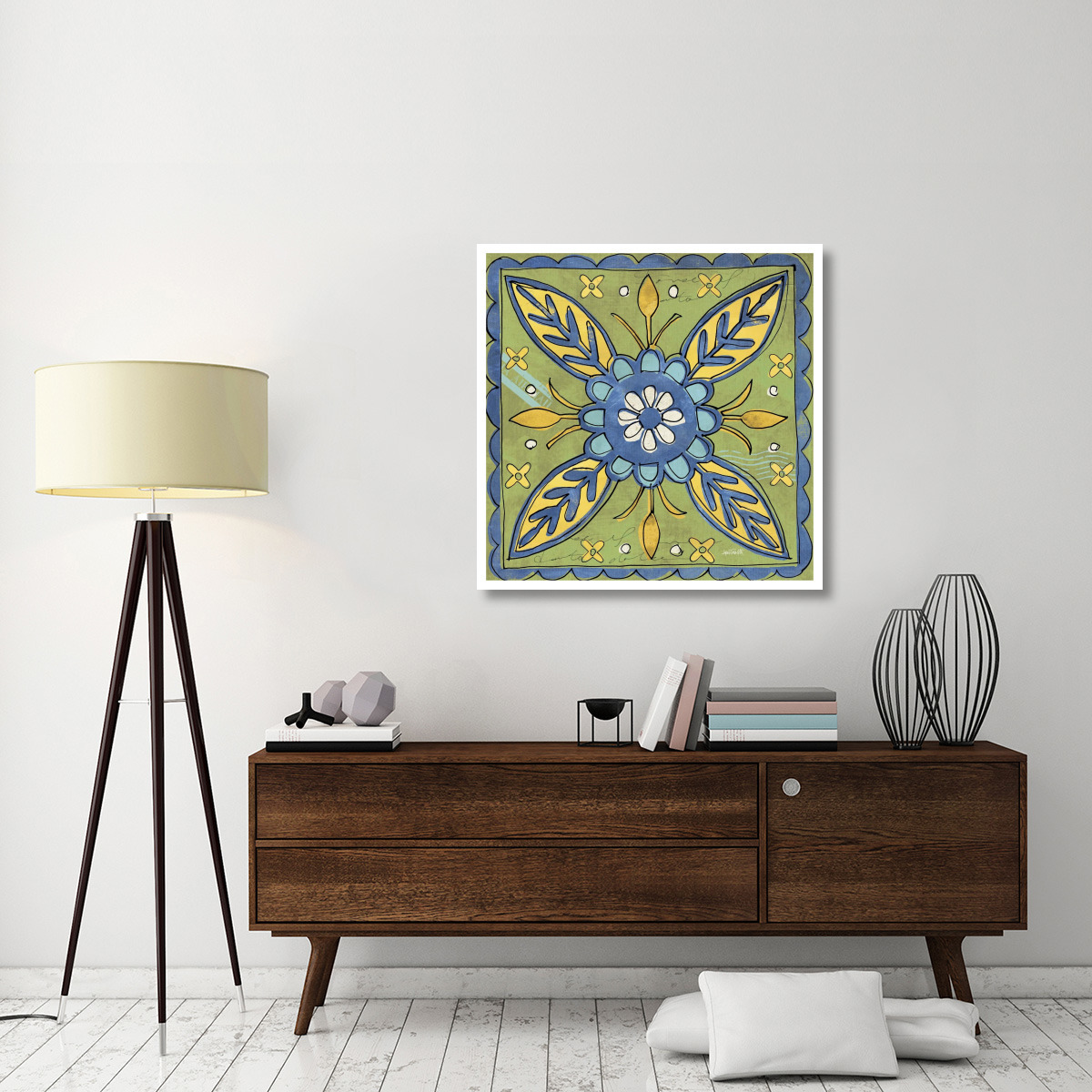 Tuscan Sun Tile III Color -Paper Art-38&quotx38"