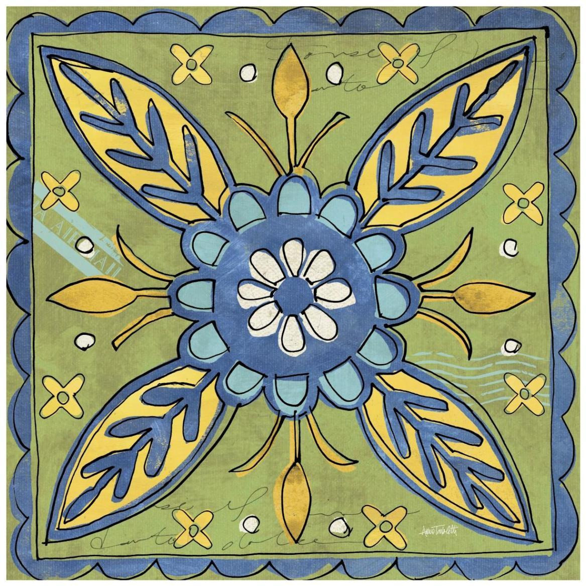 Tuscan Sun Tile III Color -Paper Art-42&quotx42"