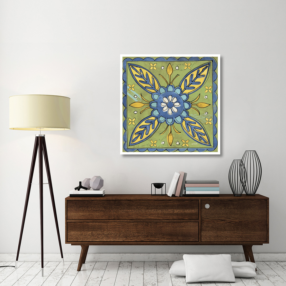 Tuscan Sun Tile III Color -Paper Art-42&quotx42"